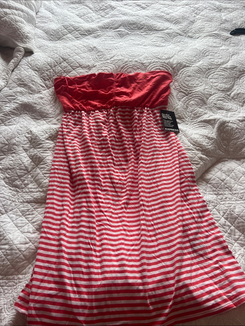 Striped Strapless Sundress